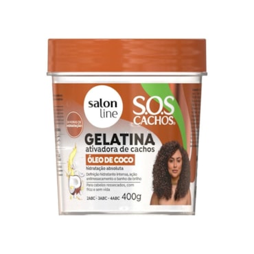 Gelatina Salon Line Sos Óleo De Coco 400gr