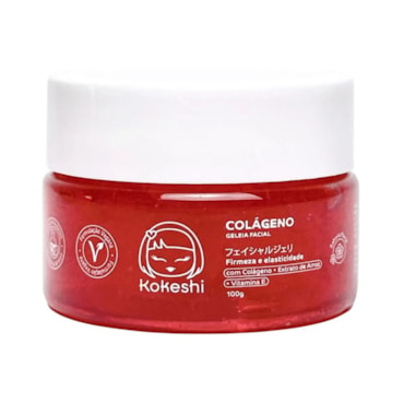 Geleia Hidratante Facial de Colágeno Pele Firme Kokeshi Jelly Cream 100g
