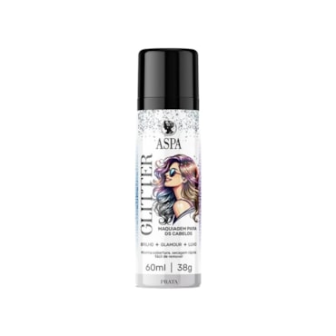 Glitter Capilar Aspa Prata 60ml