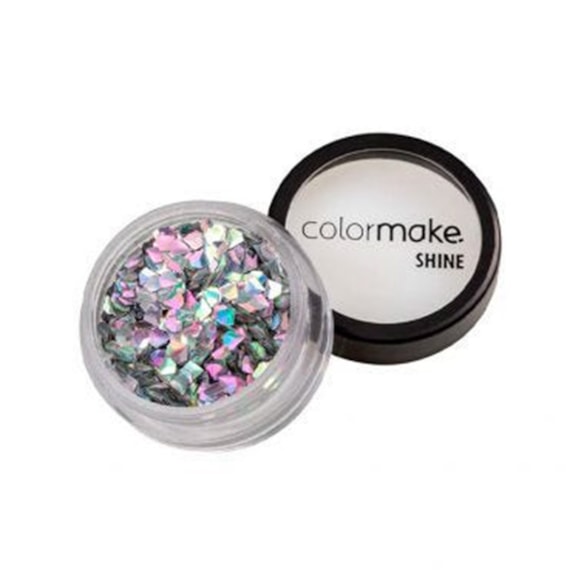 Glitter Colormake Holografico Ponto Prata 2918