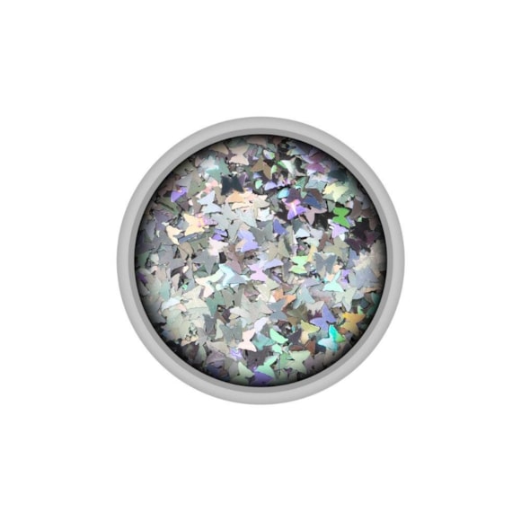 Glitter Colormake Shine Borboleta Prata 2g
