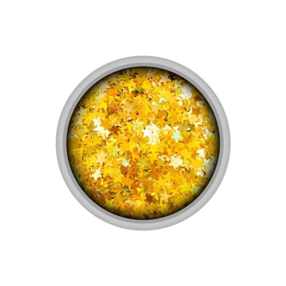 Glitter Colormake Shine Estrela Ouro 2g