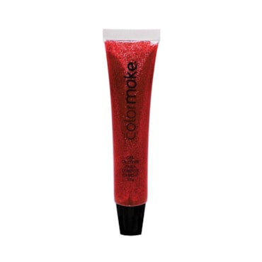 Glitter Gel Colormake Bisnaga 30g Vermelho