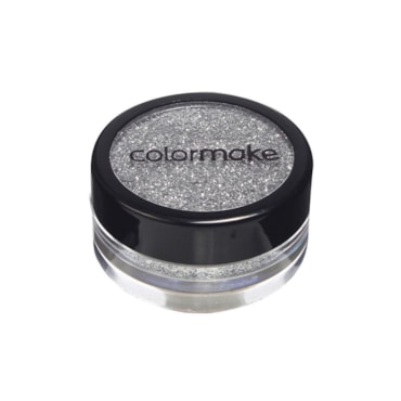 Glitter Maquiagem Colormake Pó Prata Holográfico 4g