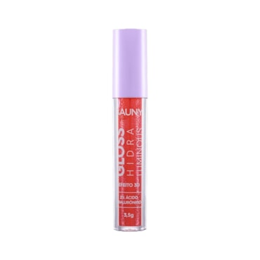 Gloss Labial Bauny Hidra Luminous Ruby Glow