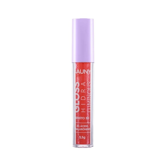 Gloss Labial Bauny Hidra Luminous Ruby Glow