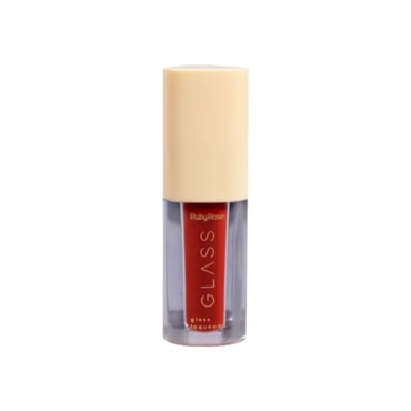 Gloss Labial Laqueado Glass Ruby Rose BG04