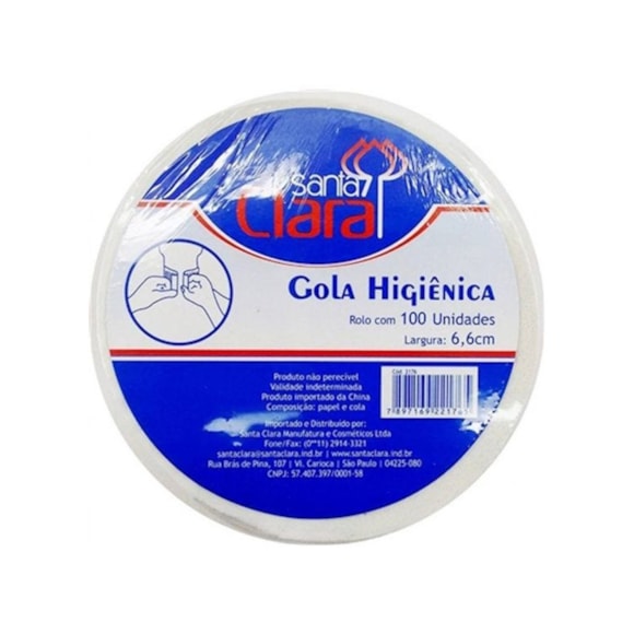 Gola Higiênica Descartável Santa Clara Rolo c/100un