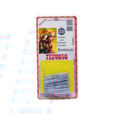 Grampos De Cabelo Teimoso Invisível Natural c/100un