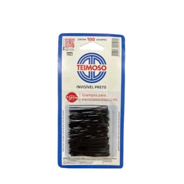 Grampos De Cabelo Teimoso Invisível Preto c/100un