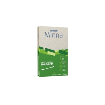 Hastes Flexíveis Minná Ecológica com 75un