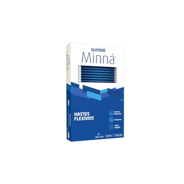 Hastes Flexíveis Minná Tradicional com 75un