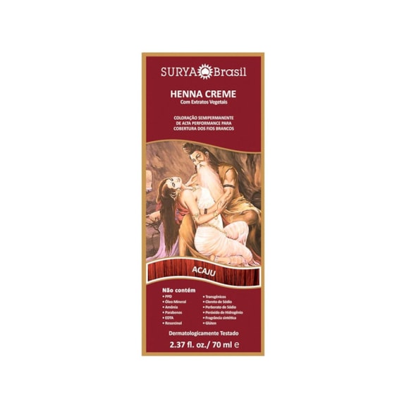 Henna Creme Natural Surya Acaju