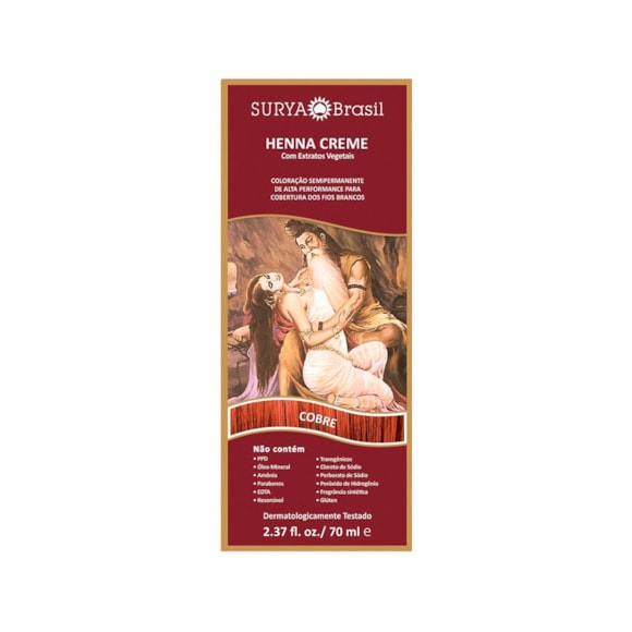 Henna Creme Natural Surya Cobre