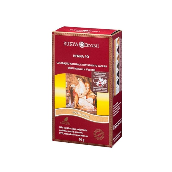 Henna Creme Natural Surya Louro Sueco