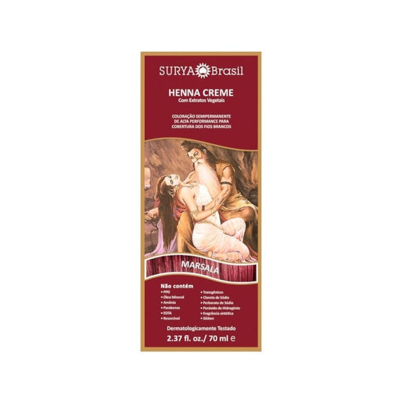 Henna Creme Natural Surya Marsala