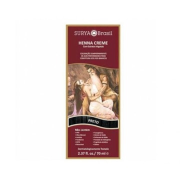 Henna Creme Natural Surya Preto