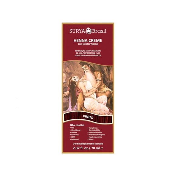Henna Creme Natural Surya Vinho