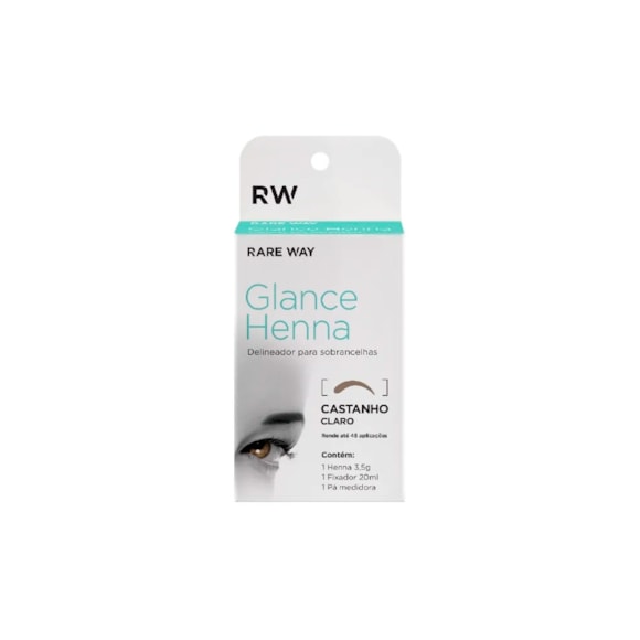 Henna para Sobrancelha Glance Castanho Claro 3,5g