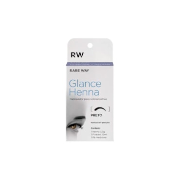 Henna para Sobrancelha Glance Preto 3,5g