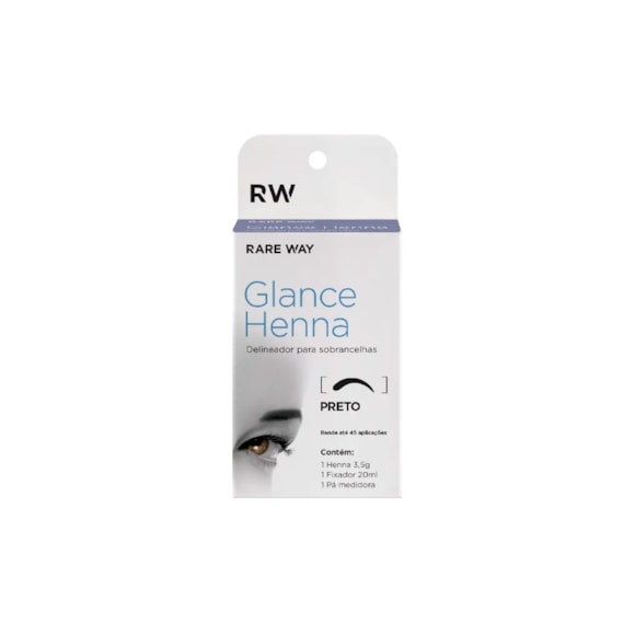 Henna para Sobrancelha Glance Preto 3,5g