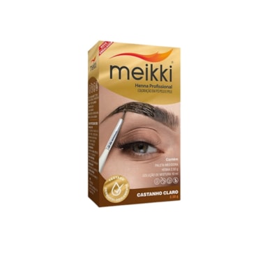 Henna para Sobrancelha Meikki Castanho Claro 2,5g