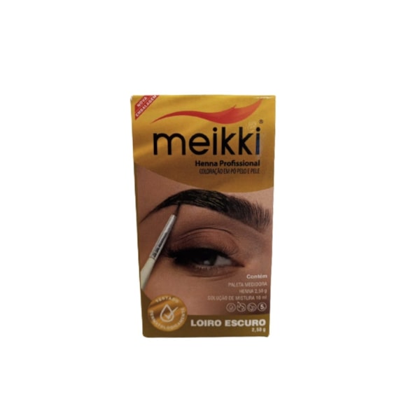 Henna Sobrancelha Meikki Louro Escuro 2,5g