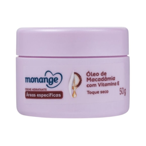 Hidratante com Óleo de Macadâmia para Áreas Específicas Monange 50g