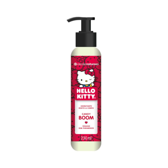 Hidratante Desodorante Cia. da Natureza Hello Kitty Candy Boom 230ml