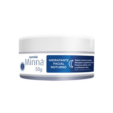 Hidratante Facial Noturno Minná 50g com Pantenol