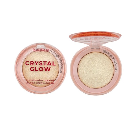 Iluminador Ruby Rose Baked Crystal Glow Cherry Red Hb-M7005