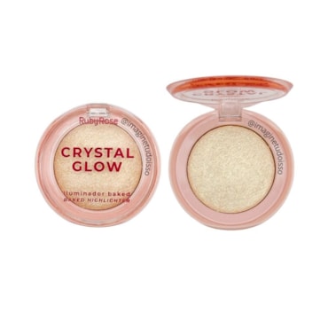 Iluminador Ruby Rose Baked Crystal Glow Cherry Red Hb-M7005