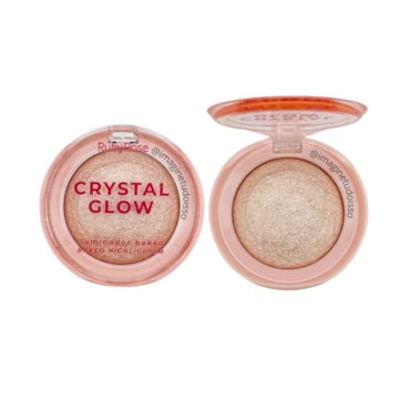 Iluminador Ruby Rose Baked Crystal Glow Pink Champagne Hb-M7006