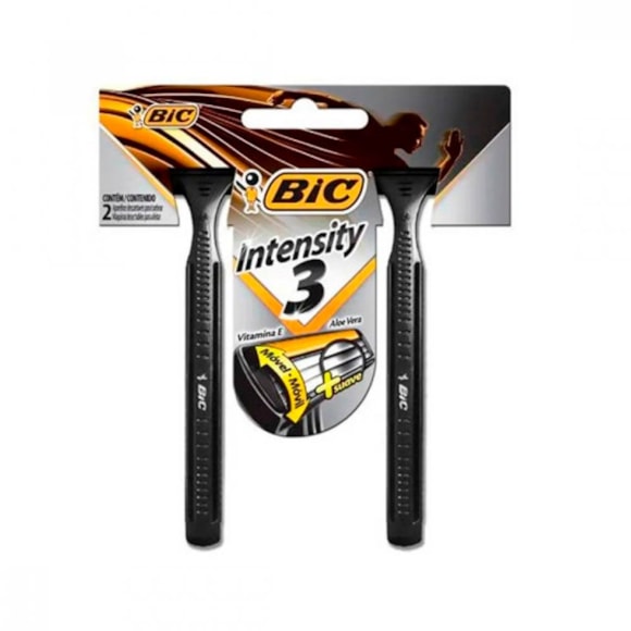 Intensity Aparelho De Barbear 3 Lâminas Aloe Vera Facilita O Barbear 2 Unidades Bic