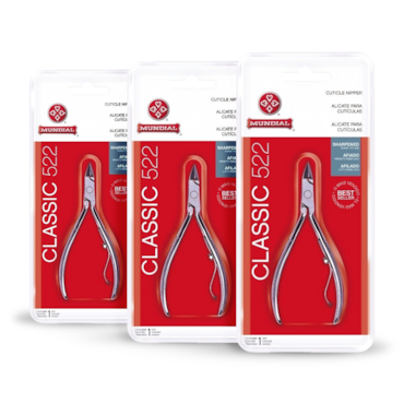 Kit Alicate De Cuticulas 522 Mundial 3uni
