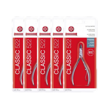 Kit Alicate para Cutícula Mundial Classic 522C – 5 Unidades