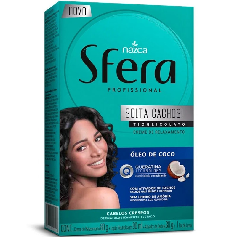 kit Alisante Sfera Nazca Óleo de Coco Solta Cachos