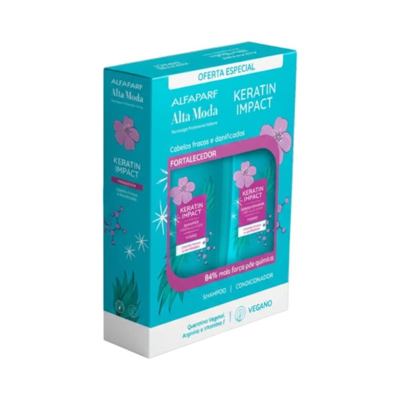 Kit Alta Moda Alfakeratin Shampoo + Condicionador 300ml