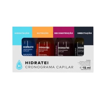 Kit Ampolas Hidratei Cronograma Capilar 15ml