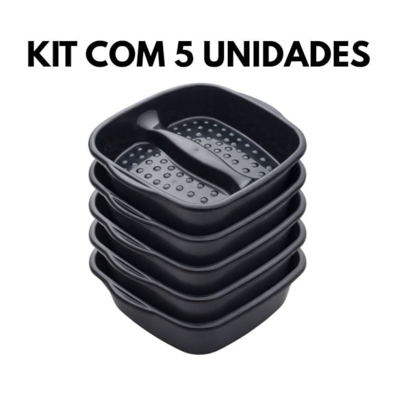 Kit Bacia Pedicure Minná 5 Unidades