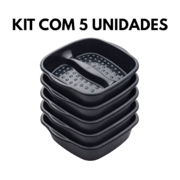 Kit Bacia Pedicure Minná 5 Unidades