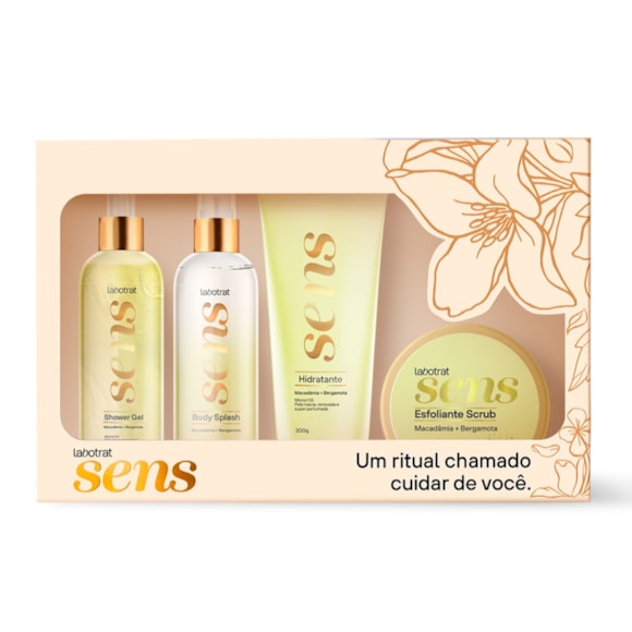 Kit Banho Labotrat Sens Macadamia e Bergamota c/4un