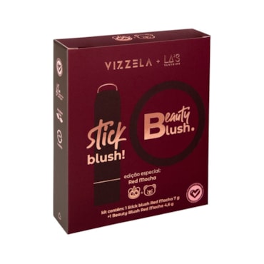 Kit Blushes Red Mocha Vizzela + La's
