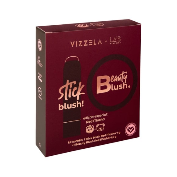 Kit Blushes Red Mocha Vizzela + La's