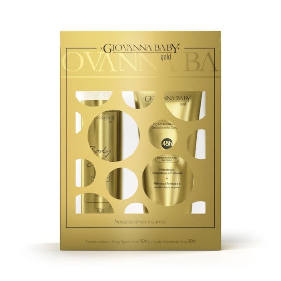 Kit Body Loção Giovanna Baby Gold