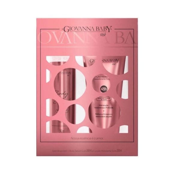 Kit Body Loção Giovanna Baby Rose