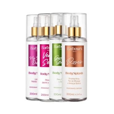 Kit Body Splash Barbours Feminino – 4 Unidades de 200ml
