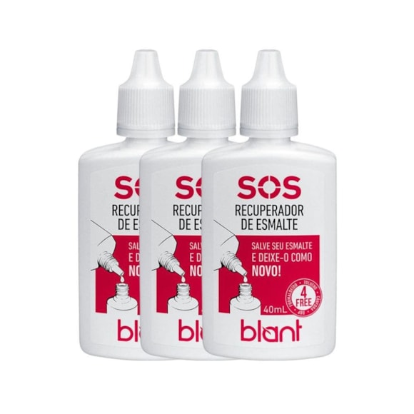 Kit Cobertura Blant - Sos Recuberador De Esmalte (3 unidades)