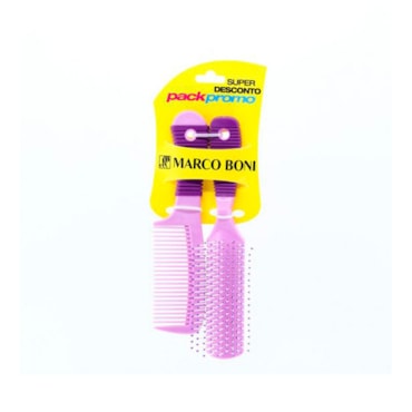 Kit Com Pente E Escova Marco Boni Economico