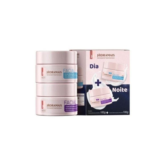 Kit Creme Facial Hidramais Dia e Noite 2x100g
